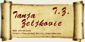 Tanja Zeljković vizit kartica